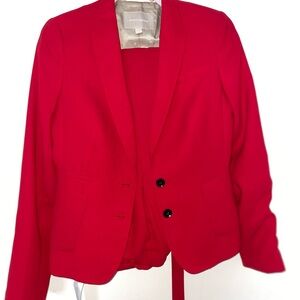 Women's Red Blazer & Pants Suit | Banana Republic Never Worn With Tags